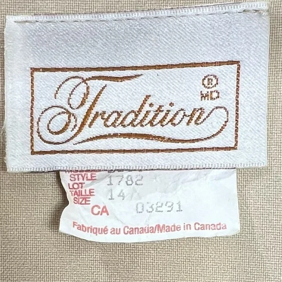 Vintage beige tan crochet detail blazer jacket 14 - Picture 11 of 12